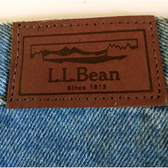 LL Bean Men's Jeans Relaxed Fit Straight Leg Faded Denim Cotton - 38 x 32  NWT - Picture 7 of 9